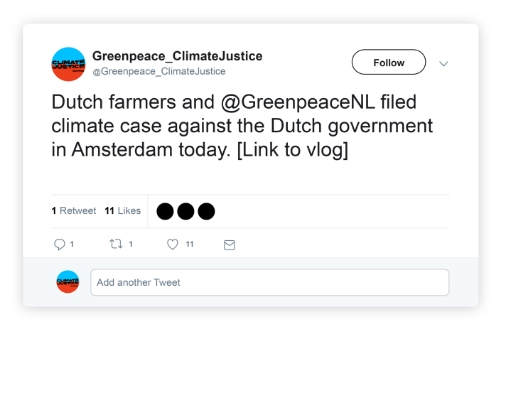 Call to action dont - Climate justice - Greenpeace